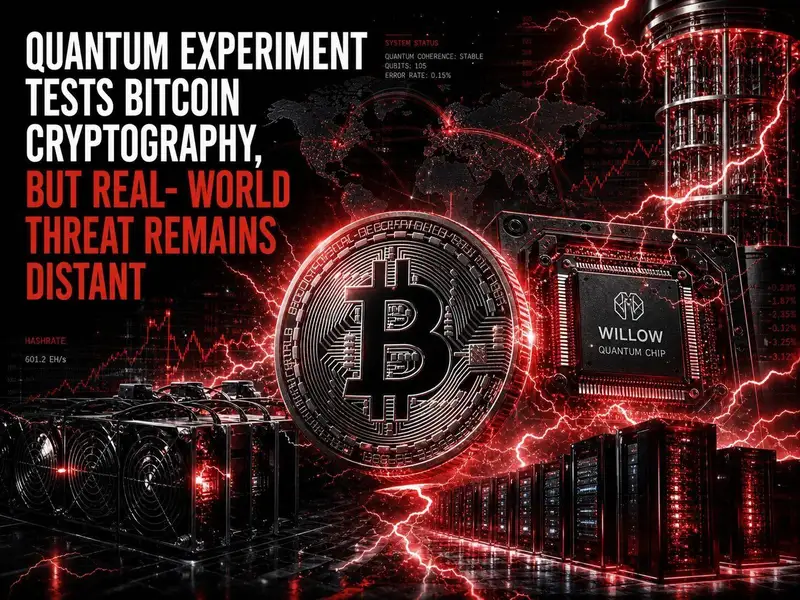 Quantum Experiment Tests Bitcoin Cryptography, But Real-World Threat Remains Distant